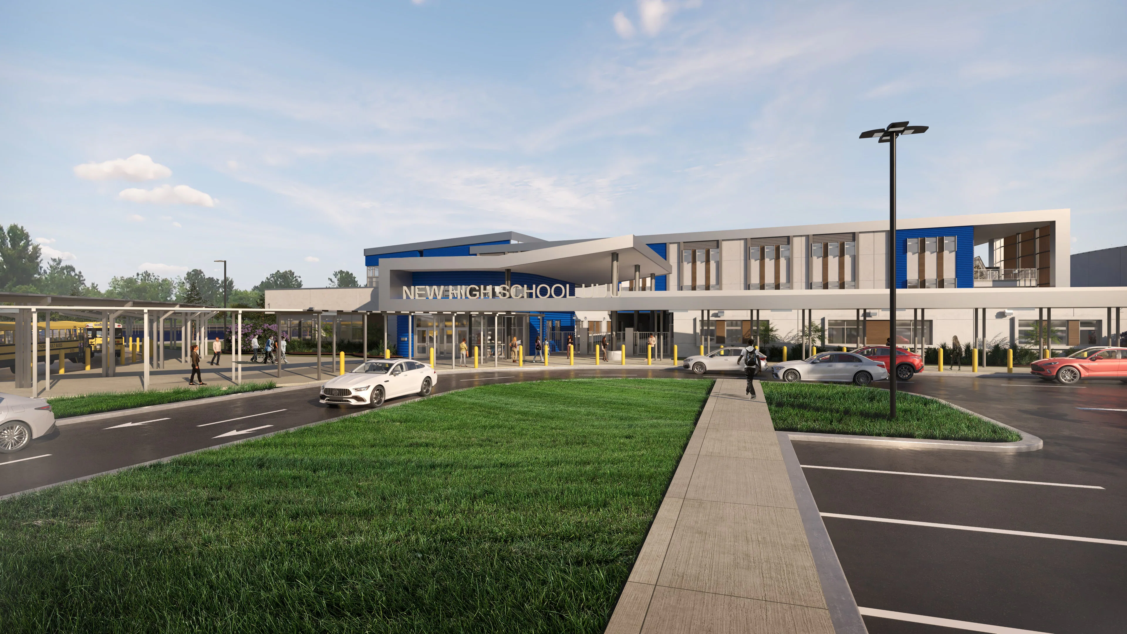 Rendering of Hillsborough County's new Aquilla J. Morgan High School